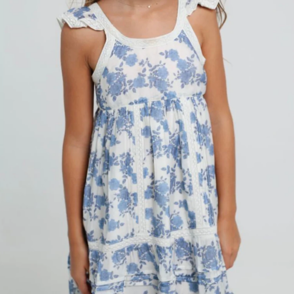 SUMMER LOVING CLARET DRESS- BLUE REVERIE