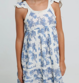 SUMMER LOVING CLARET DRESS- BLUE REVERIE