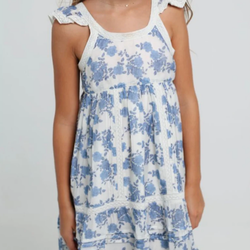 SUMMER LOVING CLARET DRESS- BLUE REVERIE