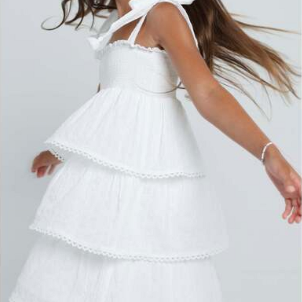 SUMMER LOVING PALOMA DRESS WHITE