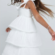 SUMMER LOVING PALOMA DRESS WHITE