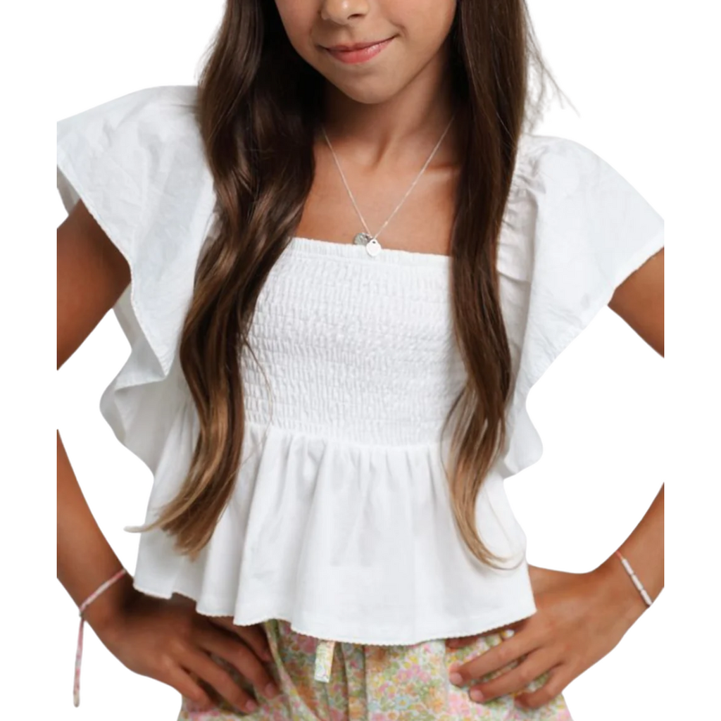 SUMMER LOVING AURORA TOP WHITE