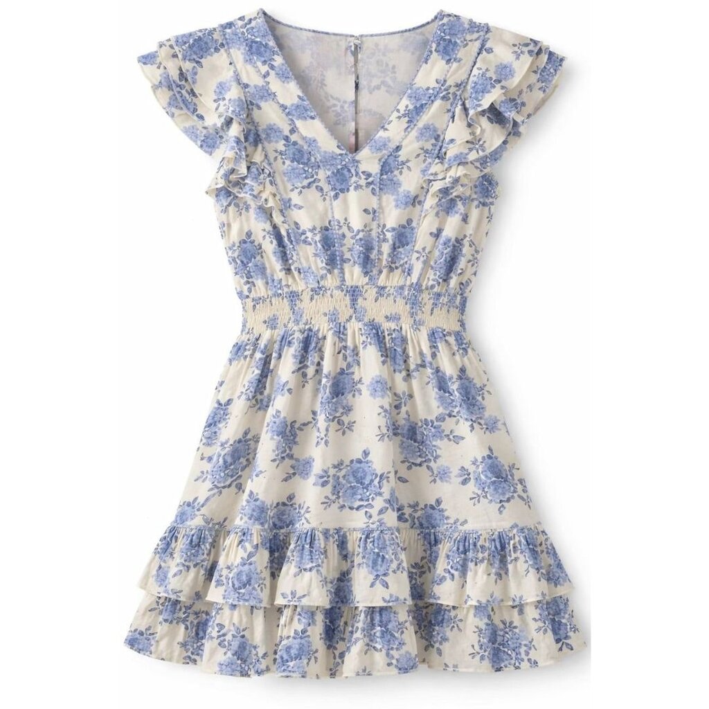 SUMMER LOVING CLARET DRESS- BLUE REVERIE