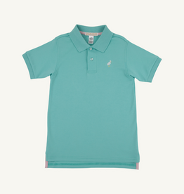 THE BEAUFORT BONNET COMPANY PRIM & PROPER POLO SS-PIMA Turks Teal/Multicolor