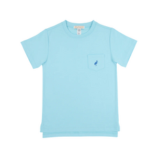 THE BEAUFORT BONNET COMPANY CARTER CREWNECK Bellhaven Blue/Wood Boat Blue