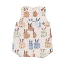 PINK CHICKEN baby boys noah jumper - blue vintage bunnies