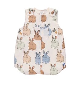 PINK CHICKEN baby boys noah jumper - blue vintage bunnies