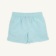 THE BEAUFORT BONNET COMPANY TORTOLA SWIM TRUNKS Dunmore Doo-Dad/Lauderdale Lavender