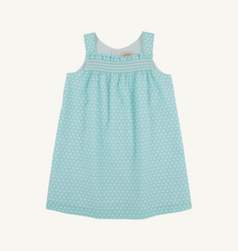THE BEAUFORT BONNET COMPANY SPENCER SMOCKED DRESS Dunmore Doo-Dad/Worth Ave White