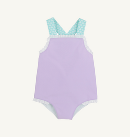 THE BEAUFORT BONNET COMPANY SISI SUNSUIT-BROADCLOTH Lauderdale Lav/Dunmore Doo-Dad