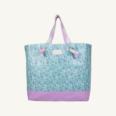 THE BEAUFORT BONNET COMPANY Isabelle Beach Bag Fitzroy Floral/Valley High Violet/Worth Ave White