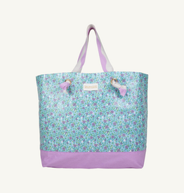 THE BEAUFORT BONNET COMPANY Isabelle Beach Bag Fitzroy Floral/Valley High Violet/Worth Ave White