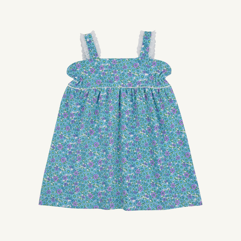 THE BEAUFORT BONNET COMPANY MILLIE DAY DRESS-PIMA Fitzroy Floral/Worth Ave White
