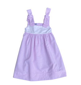 PINK STRIPE BOW SHOULDER DRESS