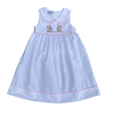 BOW, FLOWER, BUTTERFLIES EMB. DRESS