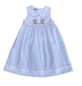 BOW, FLOWER, BUTTERFLIES EMB. DRESS