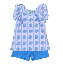 HYDRANGEA-FLUTTER SLEEVE SET