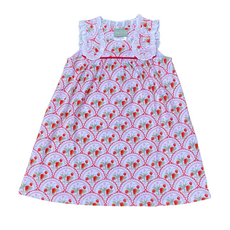 STRAWBERRIES-EYELET DRESS