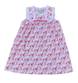 STRAWBERRIES-EYELET DRESS