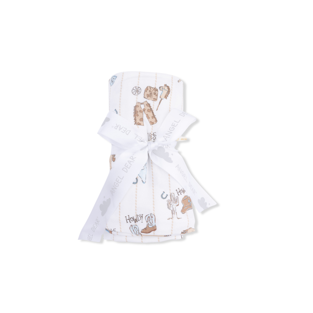 ANGEL DEAR Swaddle Blanket - Cowboy Nursery