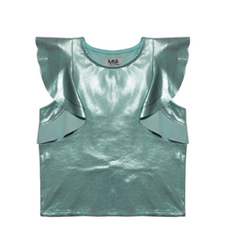 MIA NEW YORK MINT FLUTTER TOP
