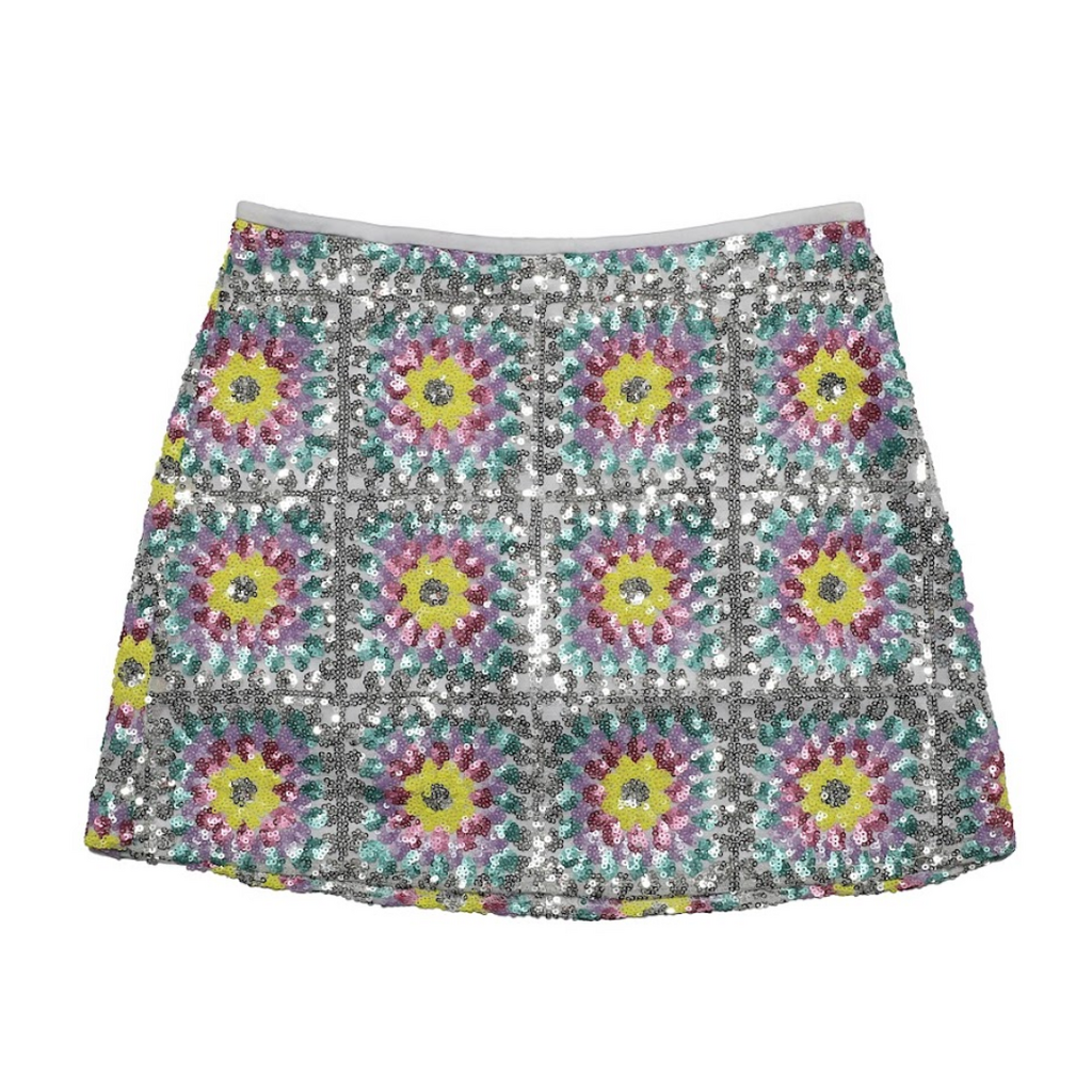 MIA NEW YORK SEQUIN PATCH SKORT