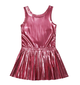 MIA NEW YORK GIRL'S PLEATED PINK DRESS
