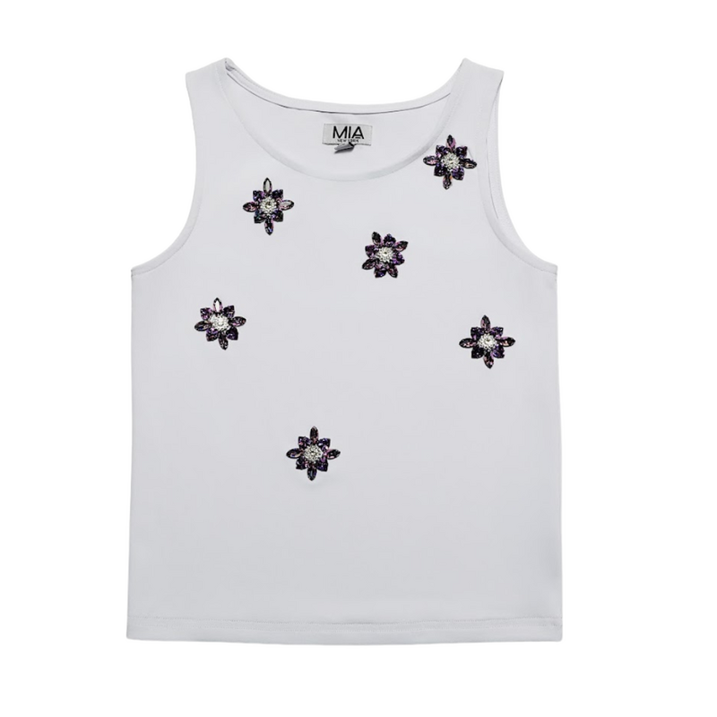 MIA NEW YORK GIRL'S JEWEL TANK TOP