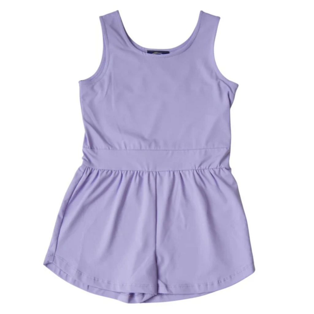 EMMA JEAN KIDS LAYLA ATHLETIC ROMPER-PURPLE
