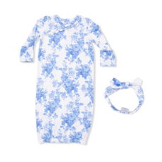 ANGEL DEAR Kimono Gown & Knot Headband - Dream Cottage Floral