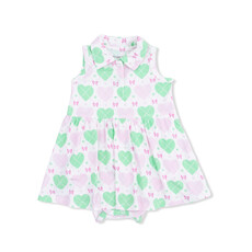 ANGEL DEAR Polo Tennis Dress - Heart Argyle