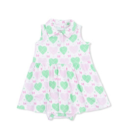 ANGEL DEAR Polo Tennis Dress - Heart Argyle