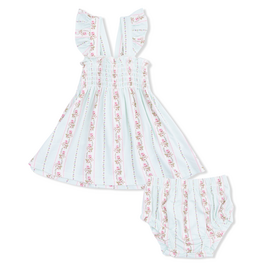 ANGEL DEAR Smocked Top w/Bloomer - Antoinette Stripe