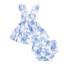 ANGEL DEAR Smocked Top w/Bloomer - Dream Cottage Floral