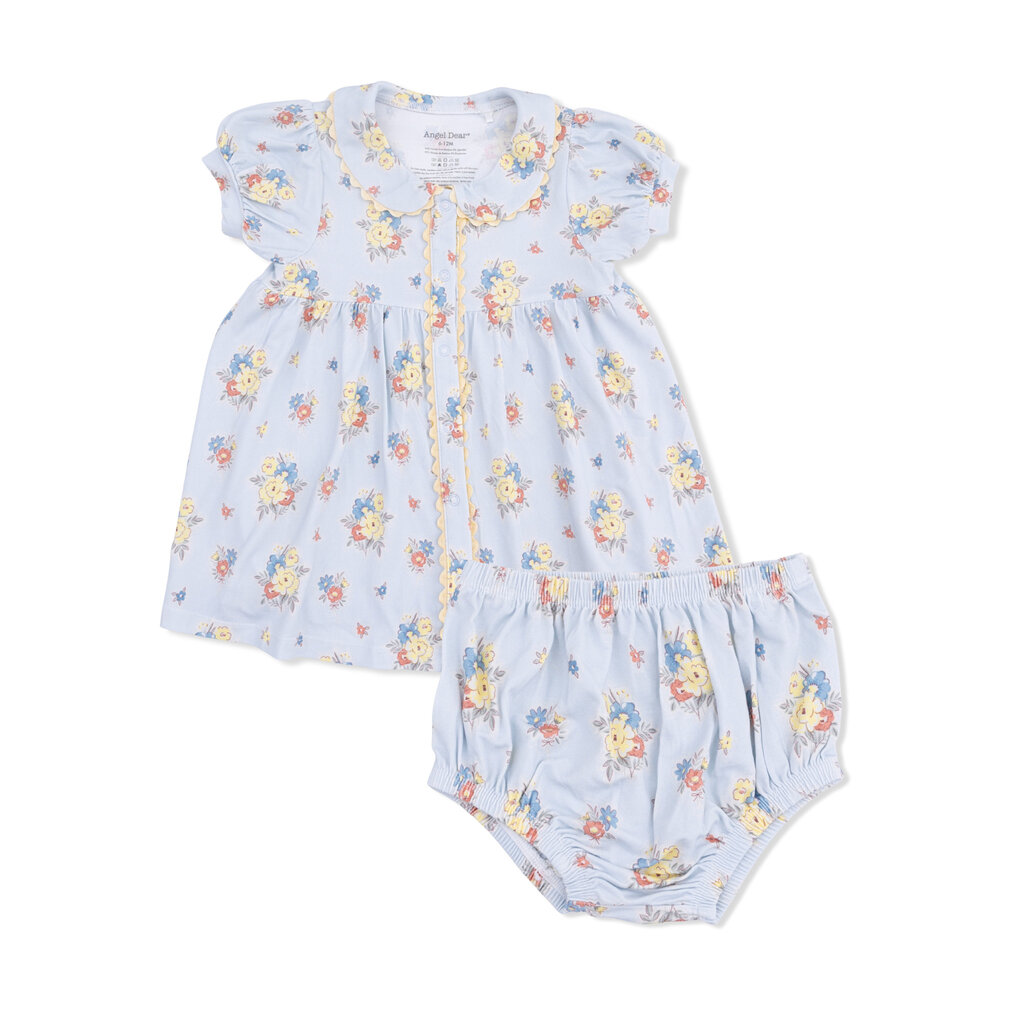 ANGEL DEAR Betty Dress Puff Slv. w/Bloomer - Country Stitch Floral