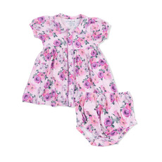ANGEL DEAR Betty Dress Puff Slv. w/Bloomer - Rose Abundance