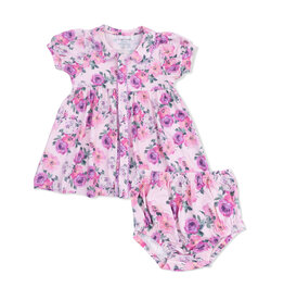 ANGEL DEAR Betty Dress Puff Slv. w/Bloomer - Rose Abundance