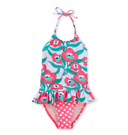 PEPLUM ONE-PIECE SWIMSUIT