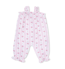 ANGEL DEAR Ruffly Strap Overall - Winding Roses Stripe