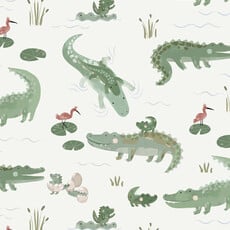 ANGEL DEAR Swaddle Blanket - Crayon Alligators