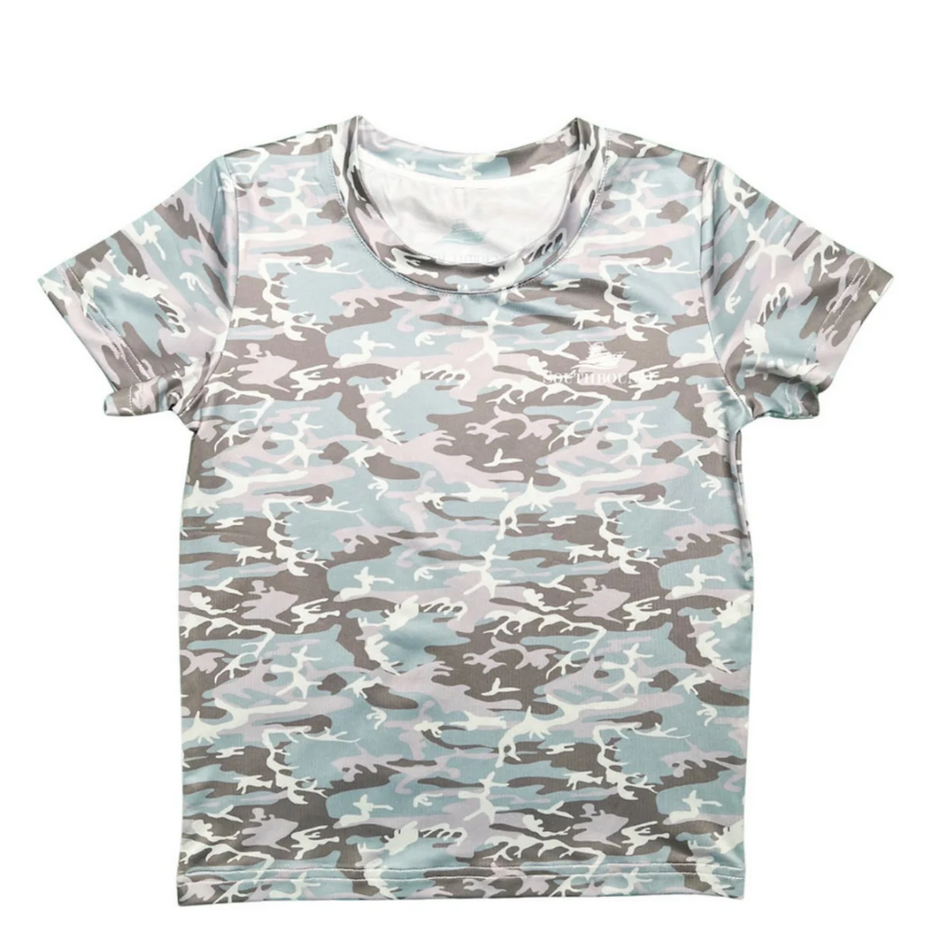 SOUTHBOUND GRAY/SPROUT PERFORMANCE TEE GREEN CAMO