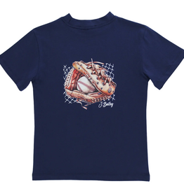 J.BAILEY LOGO TEE-BASEBALL ON NAVY