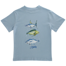 J.BAILEY LOGO TEE-FISH TRIO ON BAYBERRY