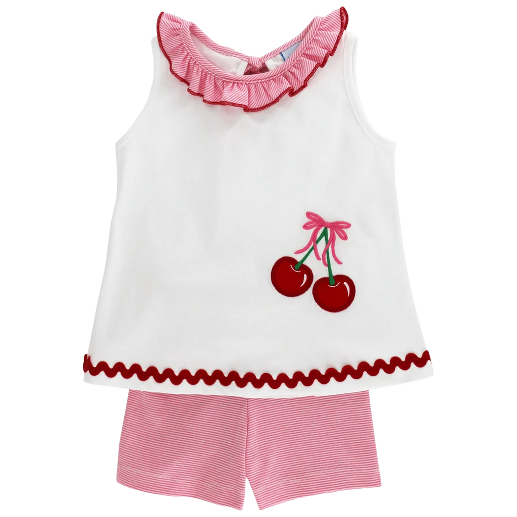 BAILEY BOYS CHERRY JUBILEE-GIRL'S KNIT SHORT SET