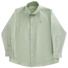 J.BAILEY ROSCOE BUTTON DOWN SHIRT-GRASS SEERSUCKER