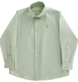 J.BAILEY ROSCOE BUTTON DOWN SHIRT-GRASS SEERSUCKER