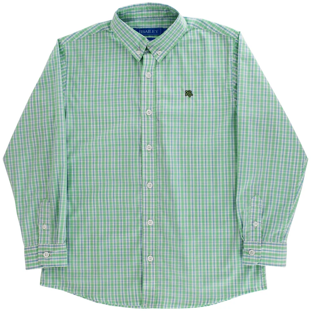 J.BAILEY ROSCOE BUTTON DOWN SHIRT-BRIDGEWATER