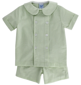 BAILEY BOYS GRASS SEERSUCKER-DRESSY SHORT SET