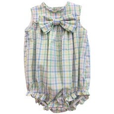 BAILEY BOYS HARLOW PLAID-GIRLS BUBBLE SHORT