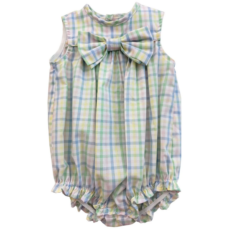 BAILEY BOYS HARLOW PLAID-GIRLS BUBBLE SHORT